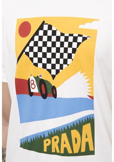 Yeni Prada Erkek Tshirt (312805383) Beyaz