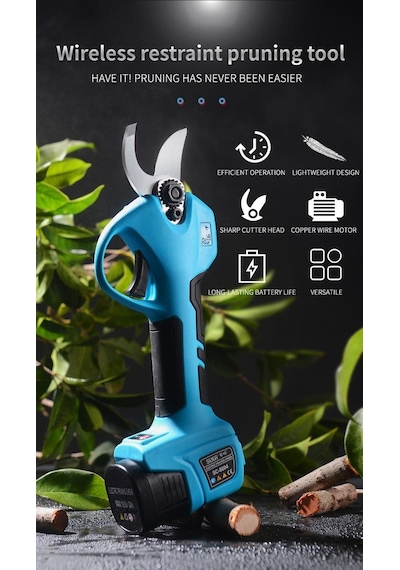 Suca Sc 8604 Şarj Göstergeli 3 Akülü Budama Makası 3 Cm