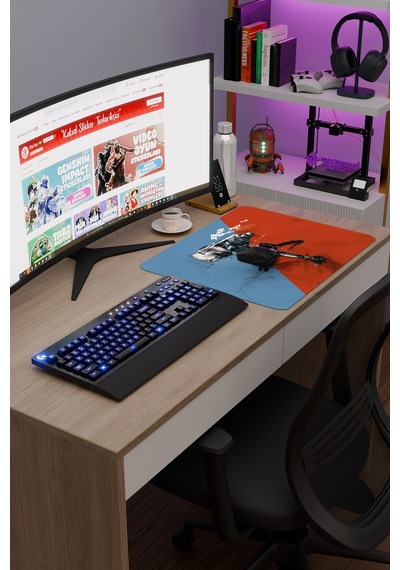 Team Fortress Kaymaz Dikişli Kauçuk Oyuncu Mousepad V4 - 48x40 Xl Gaming Mouse Pad Fare Altlığı
