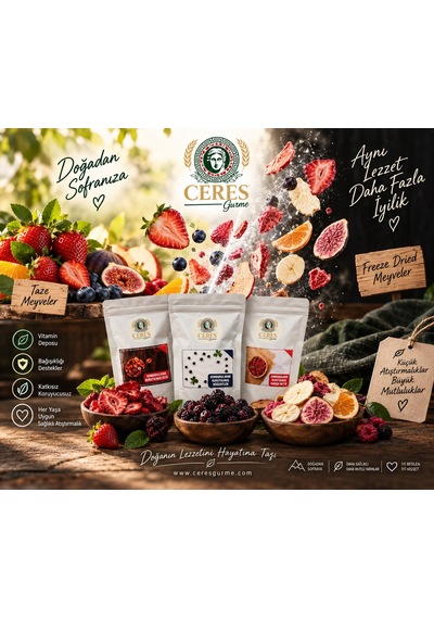 Dondurularak Kurutulmuş Berry Mix Çilek,böğürtlen,frambuaz 60 G