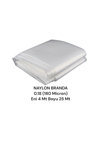 Naksan Kalın Naylon Branda Kurban Kesim Naylonu Bahçe Sera Naylonu 4x25 Eni 4 Mt Boyu 25 Mt