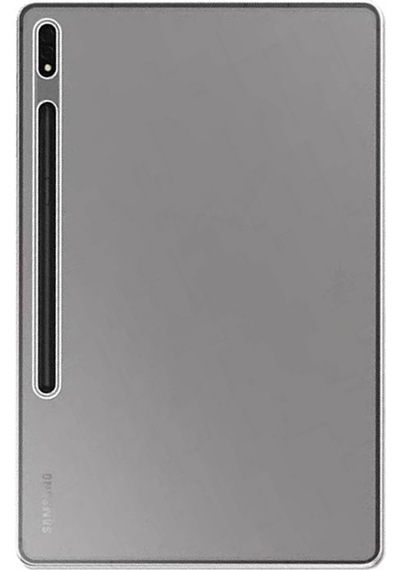Forzacase Samsung Galaxy Tab S9 Ultra 14.6 İnch X910 İle Uyumlu Silikon Kılıf Buzlu Şeffaf - Fc013 Şeffaf
