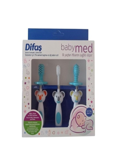 Difaş Baby Med Bebek Ağız Bakım Seti Mavi