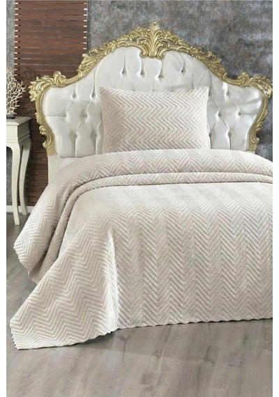 Ultrasonik Welsoft Tek Kişilik Yatak Örtüsü 180x230 Cappucino Cappuccino