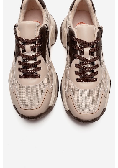 Fleur Bej Kahverengi Kadın Sneaker Kahverengi - Bej