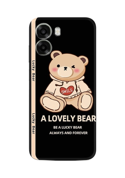 Oppo A6x Uyumlu Kılıf Boutique Baskılı Resimli Lovely Bear Pcode -094