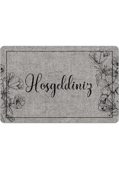 Evaşk Kapı Önü Paspası Vinil Kaymaz Tabanlı 45 X 70 Evaşkdm11103
