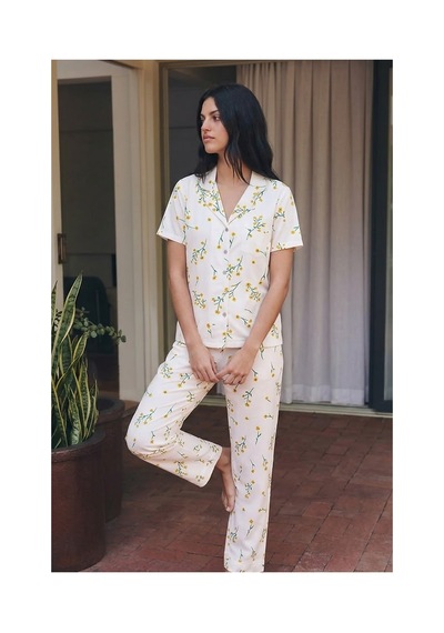 Fit Women Viskon Karışım Homewear Çok Renkli Pijama Takımı