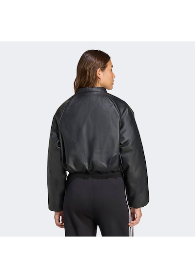 Adidas Pleather Bomber Kadın Siyah Ceket Jx5332