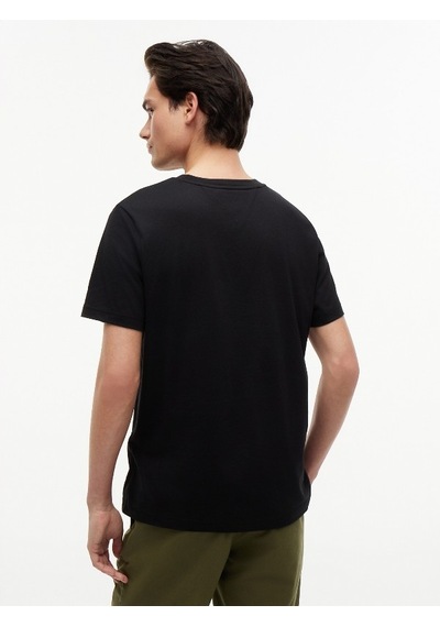 Tommy Hilfiger Scrıpt Flag Regular Tee Erkek Siyah T-shirt - Mw0mw43226