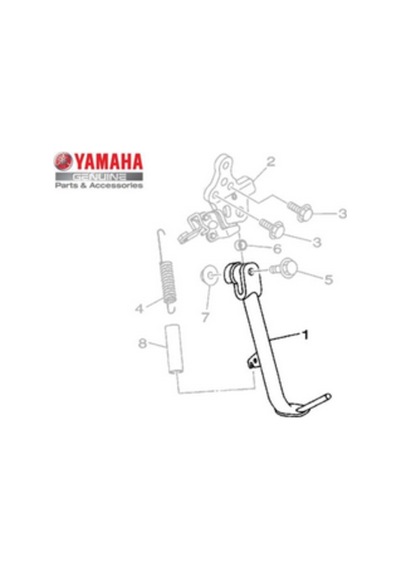Yamaha Yzf-R25 (Tüm Model Yılları) Or.  Yan Sehpa 1Wd-F7311-0