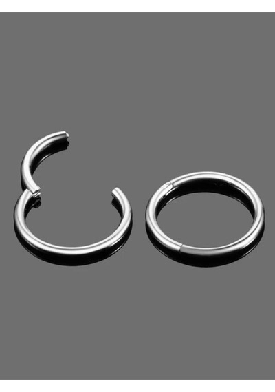 Gümüş Helix Kararmaz - Kıkırdak Paslanmaz Cerrahi Çelik Piercing Halka 3172 Renk Tam Tragus Çelik Çelik