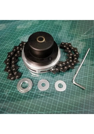 Evrensel çim biçme makinesi zincir kafa Brushcutter giyotin bahçe ÇALI KESİCİ alet yedek parçaları