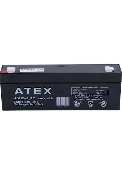 Atex Ax12-2.2 12v 2.2ah Yatay Akü