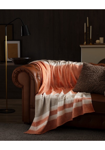 Madame Coco Origny Tv Battaniye - Kiremit - 130x170 Cm 8684427145661 Kırmızı