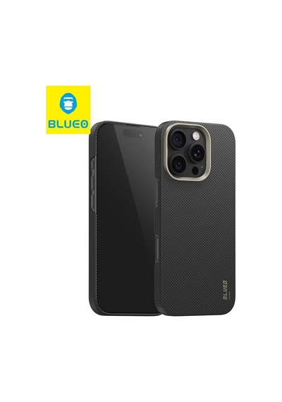 Mr. Gorilla İphone 16 Pro Max Uyumlu Magsafe Destekli Slim Karbon Fiber Tasarım Sert Kılıf Siyah