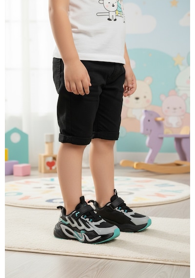 Marcokids Gri Cırtlı Hafif Erkek Çocuk Spor Ayakkabı 161-t5440210 P Gri