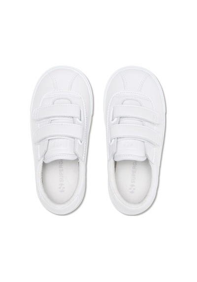 Superga 2843 Kids Club S Straps Vegan Faux Leather Çocuk Unisex Beyaz Bileksiz Sneaker Beyaz-262