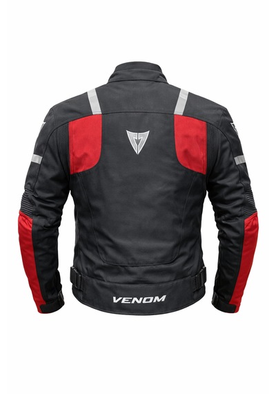 Venom Ceket Air Racing Siyah Kırmızı Motorcu Montu Kalıplar Dardır Bir Beden Büyük Seçin