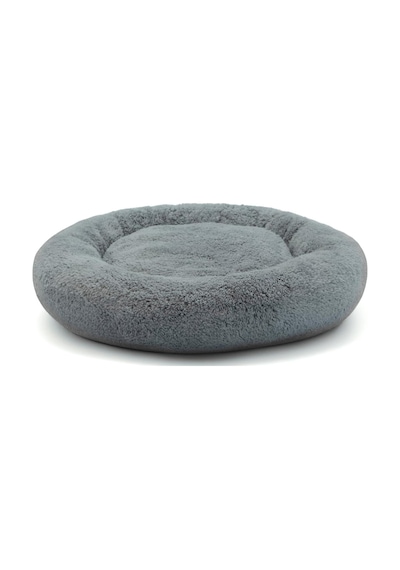 Large Model 65 Cm Puffy Kedi Köpek Yatağı Gri