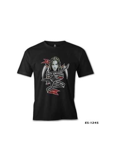 Chuck Schuldiner - 1967 Siyah Erkek Tshirt