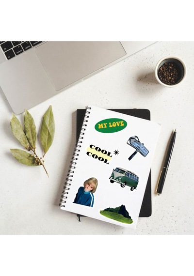 Instagram Tarzı Sevimli Macbook Notebook Tablet Telefon Ajanda Laptop Defter Sticker Seti Diğer