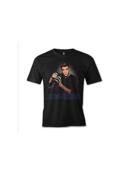 Justin Bieber - Paparazzi Siyah Erkek Tshirt