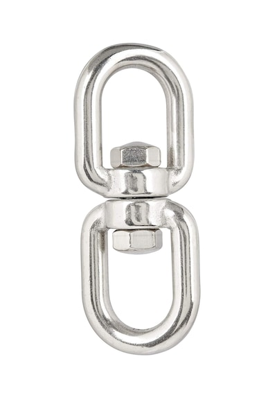 2'li Paslanmaz Fırdöndü. 10mm. Çapa Fırdöndüsü. 304 Kalite Krom