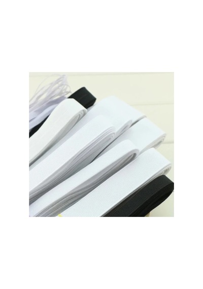 Dokuma Yassı Lastik Beyaz 2 Cm Bel,kol,paça 10 Mt - 691731226 Diğer
