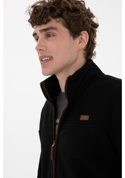 U.S. Polo Assn. Erkek Siyah  Polar Örme Hırka 50290594-VR046