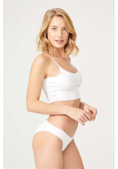 Cottonhill Basic İz Yapmayan Lazer Kesim Kadın Bikini Külot 5'li Paket Model1 Çok Renkli