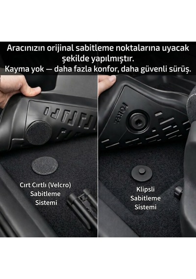 Togg İçin Uyumlu T10f 3d Paspas - Siyah 2025 Ve Sonrası