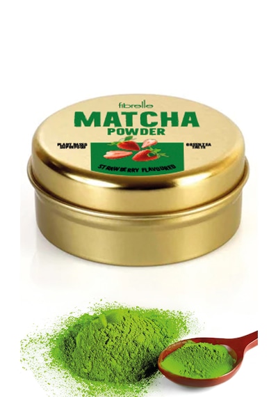 Fibrelle Matcha Çilek Teneke Kutu 25 G
