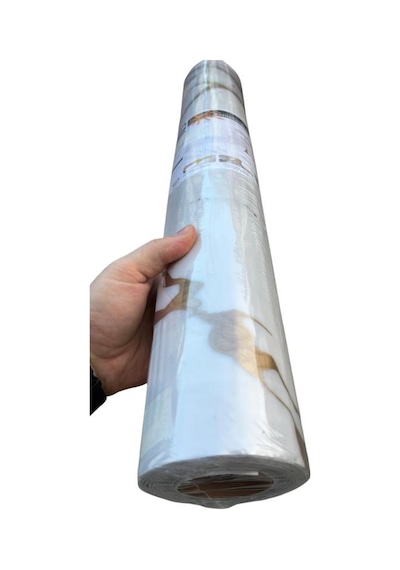 120cm X 3 Metre Tek Parça Yapışkanlı Rulo Mermer Desenli Duvar Paneli Kağıdı Silinebilir Ls-6010-böte Altın
