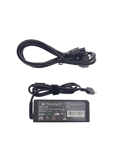 Nivatech Lenovo ve Asus USB Notebook Uyumlu Laptop Adaptör 20V 4
