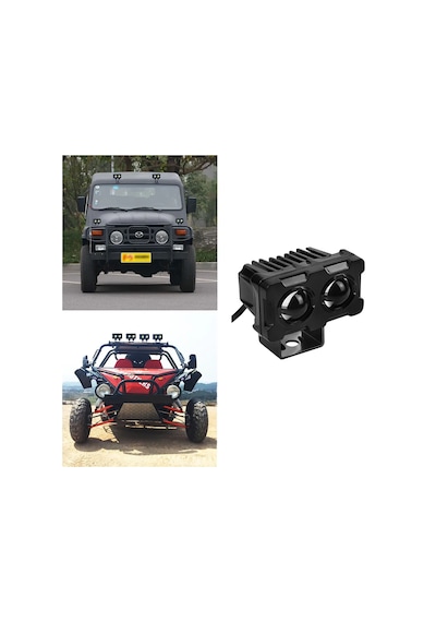 Led Spot Işık Ve Sarı Beyaz Projektör Lens Dikdörtgen Baykuş Led Off Road Lamba Motosiklet Ve İş Makinesi Projektörü 12v-85v