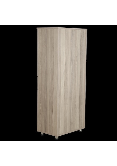 Çok Amaçlı Dolap 150 cm Hard Parlak CORDOBA Suntalem 4Raf 1Çekmece Kutuda sevk El Yapım Açık Kahverengi