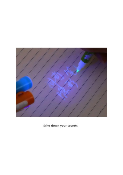 Mor Işıklı Sihirli Görünmez Kalem Işıklı Kalem İnvisible İnk Pens Uv Led Light 2 Ad Yeşil