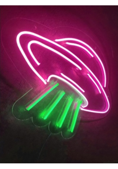 Ufo Neon Led Tabela Neon Yazı Neon Dekoratif Duvar Aydınlatması (540027031)