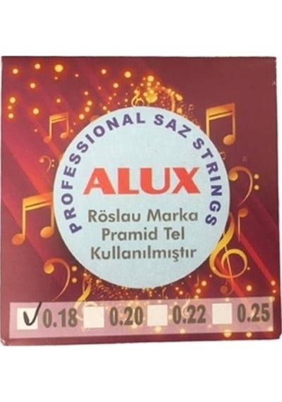 Alux Alx018P Pramid Kısa Sap Bağlama Teli 0.18 Alux Alx018P Pramid Kısa Sap Bağlama Teli 0.18