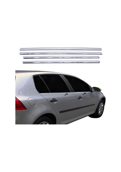 Vw Golf V Krom Cam Alt Çıta 4 Kapı P.çelik 2003-2009 Arası