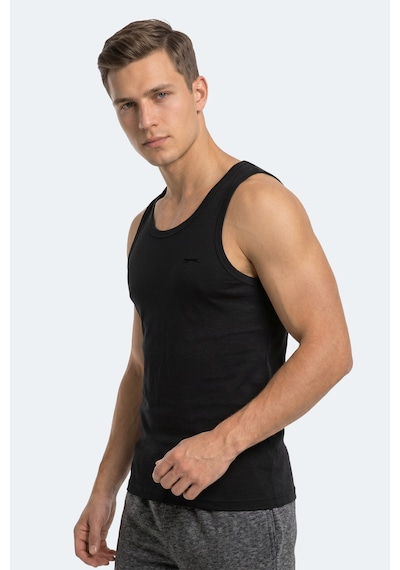 Slazenger Hokey Erkek Slim Fıt Kolsuz Siyah Atlet