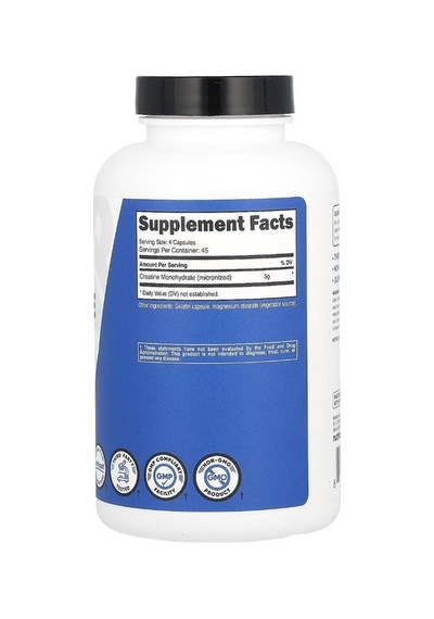 Nutricost Creatine Monohydrate 3000 Mg 180 Kapsül