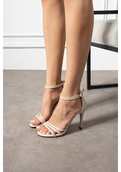 Shoetek Shoete Zaura Kadın Topuklu Ayakkabı İki Bantlı Bilekten Bağlamalı Bej Deri BEJ CILT Bej Shoetek Shoete Zaura Kadın Topuklu Ayakkabı İki Bantlı Bilekten Bağlamalı Bej Deri BEJ CILT Bej