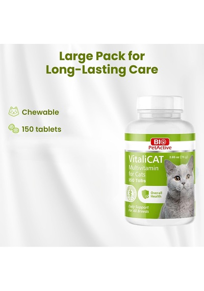 Tr Petactive Vitalicat Kediler İçin Multivitamin 150 Tablet