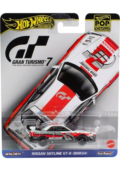 Hot Wheels Premium Pop Culture ''gran Turismo 7'' 1:64 Nissan Skyline Gt-r Bnr34