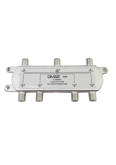 Divisat 1/6 Splitter 5-2400 1 Giriş 6 Çıkış Bölücü