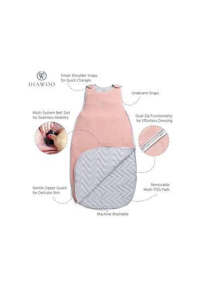 Diawoo Thermabloom 4 Mevsim Multitog Bebek Uyku Tulumu 0.5 2.5 Tog ,bambu&org. Pamuk,2 24 Ay Ayarlanabilir Pembe Pembe Diawoo Thermabloom 4 Mevsim Multitog Bebek Uyku Tulumu 0.5 2.5 Tog ,bambu&org. Pamuk,2 24 Ay Ayarlanabilir Pembe Pembe