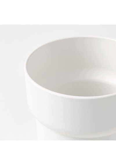 Ikea Förenlıg Plastik Saksı, Beyaz, İç/dış Mekan