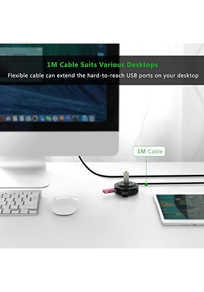 Ugreen Usb 2.0 4 Portlu Hub Çoklayıcı, Siyah